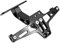 Motorbike Registration Plate Holder Motorcycle Refit License Plate Frame Aluminum Alloy Universal Aircraft Licence Rack With Turn Signal(Zwart)