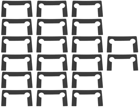 SG Store 20pcs Shower Doors Hinge Rubber Seal Replacement Kit for Hinges Glass Hinge Anti-Slip Seal Gasket Replacement Kit (8.5x5cm)