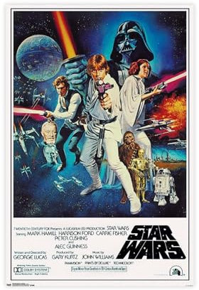 Star Wars Poster (3) Leinwandposter Wandkunst Dekor Druck Bild Gemälde für Wohnzimmer Schlafzimmer Dekoration 50 x 75 cm