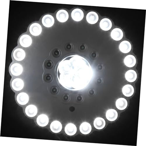 LED da Campeggio da con Luci Luce per Ombrellone e Facile da Appendere per Campeggio e Emergenze Senza Batterie Argento