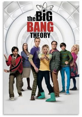 YSHCHEN Leinwandposter The Big Bang Theory, klassische und wunderbare Filme und TV-Serien, Wandkunst, dekoratives Gemälde, Schlafzimmer, 50 x 75 cm, ungerahmter Stil