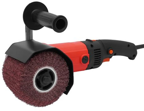 Ponceuse 1580 W pour rénovation extérieure, ponceuse à brosse avec fonction de ponçage au rouleau, rouleau de ponçage, polisseuse, machine à satiner réglable, vitesse de rotation nominale 100-3000 min