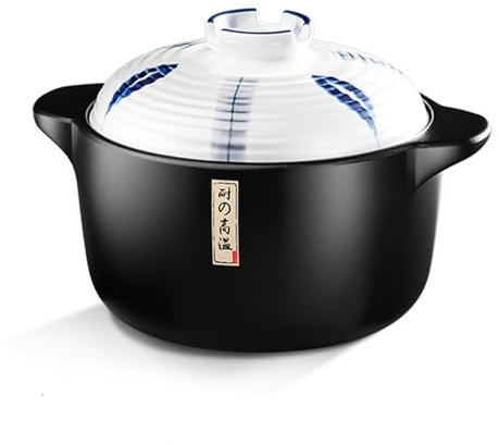 Ollas de arcilla con tapa, cazuela japonesa resistente al calor para sopas y guisos, ollas calientes de barro para cocinar deliciosas comidas