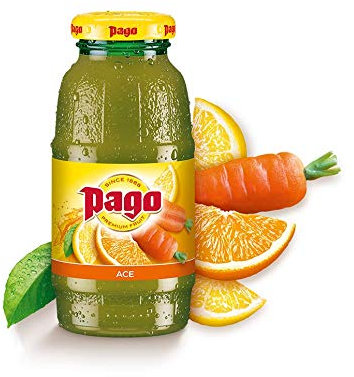 Pago ACE Orange Carotte Citron 20cl - Succo - 12 Pezzi - 200ml - Bottiglia