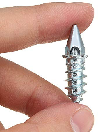 MOMOALA 50Pcs Cimenté Carbure De Voiture Pneu Anti-Dérapant Pointes Clous Vis Clou