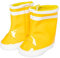 Heless 1401 - Gummistiefel für Puppen, in Gelb, Größe 30 – 34 cm, für trockene Puppenfüße bei Regenwetter und Trendsetter in der Puppenmodewelt