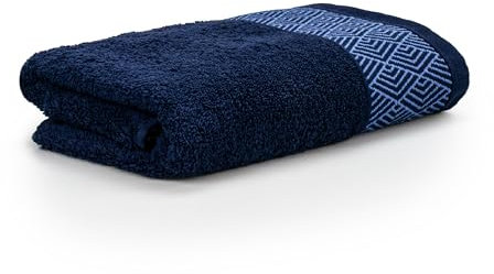 MÖVE for Frottana Geometry Handtuch 50 x 100 cm aus 100% Baumwolle, deep sea