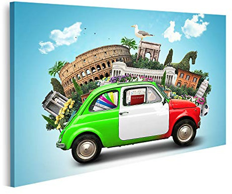 islandburner Quadro su tela Attrazioni Italia Italia e auto italiana retrò Stampe Arte Poster Murale