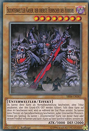 SR06-DE007 - Erzunterweltler Kaiser, der oberste Herrscher des Horrors - Common - DE - im Set mit Ultrapro Toploader - Yugioh