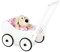 PINOLINO Puppenwagen Trixi, weiß, 2-TLG.