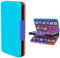THELIFELICIOUS Switch Game Card Storage Box for Nintendo Switch/Switch OLED/Switch Lite, Gradient Colour Lining Games Card Holder with 48 Game Card Slots & 24 Micro SD Card Slots., Carbon Fibre Blue