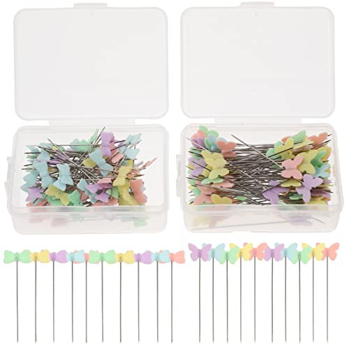 Ciieeo 200pcs Sewing Pins Sewing Needles Fixing Buckle Practical Buckle Pins Craft Pin Flower Buckle Pins for Craft Handwork Cloth Pins Patchwork Dressing Fixed Cloth Set Miss Crafts Iron
