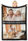 Giftove Personalisierte Decke mit Foto, 100% Flanell Kuscheldecke Personalisiert, Personalisierte Geschenke für Männer Freund Papa Opa, Besondere Sinnvolle Fotogeschenke Geschenkideen