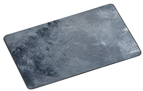 KESPER 36461 Glas-Schneideplatte 38 x 28,5 cm Motiv BETON