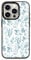 CASETiFY Kompakte Schutzhülle für iPhone 15 Pro [2 x Falltest in Militärqualität, 1,2 m Fallschutz] – Eleganter Pastellblauer Vintage-Schmetterling – Transparentes Schwarz