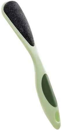 Ruayia Hornhauthobel Zweiseitig Fußschaber, Kallusentferner kopfabgestorbene Haut Hornhautentferner Füße Hornhautrasierer für Fuss & Hand, Hornhautentfernung auf nassen und trockenen Füßen - Grün