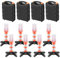 COFEMY LED Notfall Flares Set - Rotes Licht für Autobahn Straß Sicherheitsleuchte Camping-Lampe Alternative zu Sicherheitsdreieck LED-Notfall, 2 Leuchten (4PCS)
