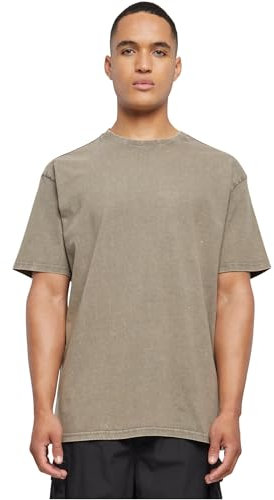 Merchcode Herren T-Shirt Love Yourself First Acid Washed Heavy Oversize Tee, Oversized Fit, 100% Cotton, XXL