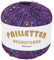 Pailletten Beilaufgarn auf 25 Gramm Knäuel Farbe Violett mit Pailletten in Multicolor