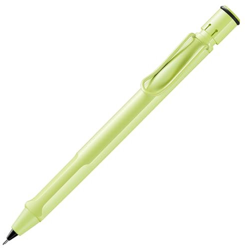 Lamy safari springgreen Druckbleistift - klassicher Minenbleistift mit ergonomischem Griff & Gehäuse aus ASA-Kunststoff - Bleistift mit Feinstrichmine M 41 in Strichbreite 0,5 mm & Radiertip