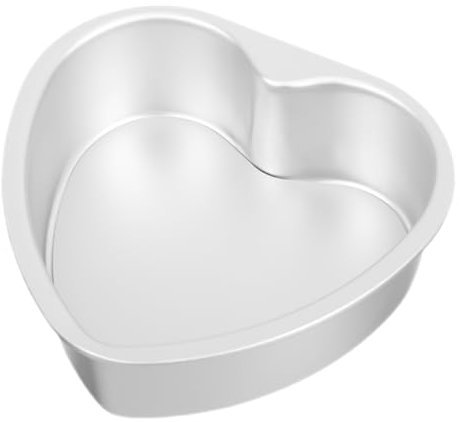 VOSAREA Pork Pie Mould Aluminum Alloy Cake Molds Heart Shape Cake Mold Mold Silver