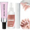 Solid Nail Glue Kit,3-In-1 Nail Art Kits,Nail Gel Glue and Nail Glue Remover with Curing Lamp Set,Solid Nail Glue Gel,Nail Glue Gel,UV Nail Glue,Gel Nail Glue Extra Strong,Rhinestone Glue,Gel Glue
