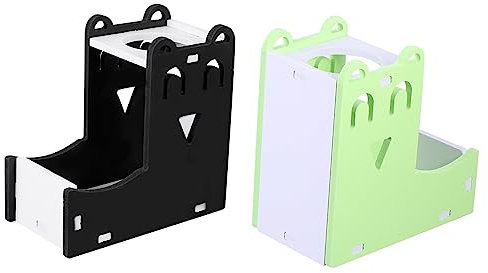 GREENADSCAPE 2pcs Water Bottle Holder for Hamster Rabbit Guinea Pig Auto Water Dispenser Stand Feeder Rabbit Dish