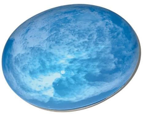 Serenity Urns Glass Pebble Ashes Cremation Hair Token Urn Adult Pet Male Female Child Ashes Urn (Summer Sky Glass)