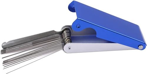 Blue Needle File Set Guitar Nut Slotting File Saw Rods Slot Filing Set Needle File Set Replacement Tools Tip Cleaner Files Guitar Tools Accessories