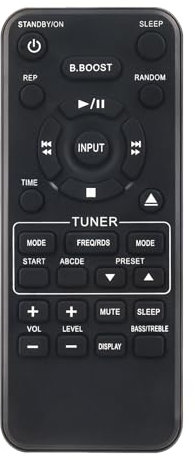 ALLIMITY Fernbedienung Kompatibel mit Yamaha Receiver CRX-TS10 CRX-TS20 TSX-10 TSX-132 TSX-20