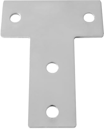 KLAK 40 - Verbinderplatte - T - 100x120mm Aussen Flachverbinder 40x40 Aluprofil - 1 Stück