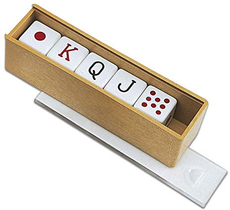 C. Games - Zubehör, 5 Pokerwürfel, 15 mm