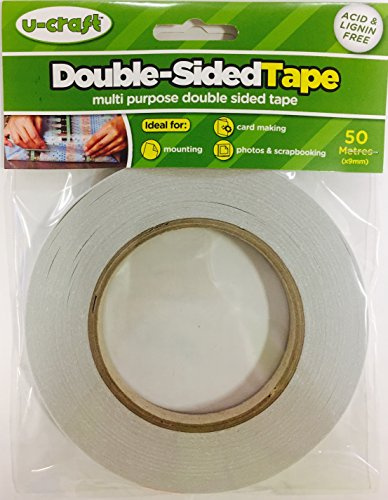 U-Craft Double Sided Clear Adhesive Tape 12mm x 50 metres