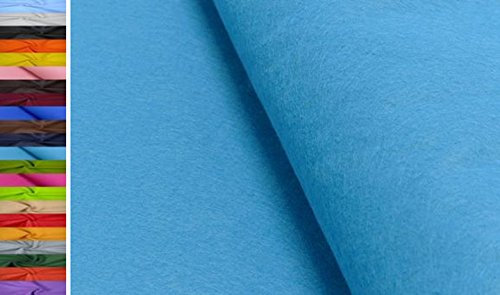 Stoffbook 1MM Dicke UNIVERSELLE FILZSTOFFE -90CM Stoff Stoffe, D504 (Türkis)