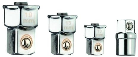 GEDORE R47001004 red Vierkant-Antriebsadapter-Satz für Ringratschenschlüssel, 4-teilig