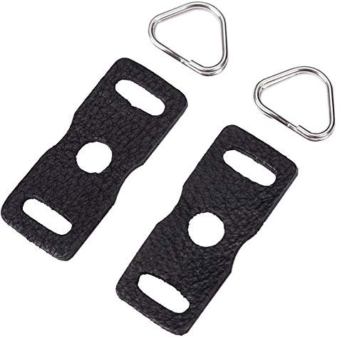 VKO Leather Protector Cover Pad Lug Ring Camera Strap Triangle Split Ring Hook for DSLR SLR Rangefinder Mirrorless Camera W/Round Eyelet