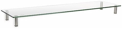 LogiLink TV- Monitorerhöhung aus Glas (Dicke: 8mm), max. Belastung 20kg, höhenverstellbar, Länge = 1m