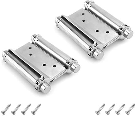 MroMax Charnières à ressort de porte dissimulées à double action 3/4/5 1 pièce/2 pièces, MRO190803S-0008, 3-inch, 2pcs
