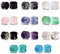 Longbeauty 22er Set Naturstein Flesh Tunnel Plugs Ohr Piercing Schmuck 5mm Set