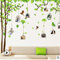 Foto albero parete adesivo camera da letto soggiorno sala da vista sfondo scheda 4 foto albero parete adesivo 60-90cm