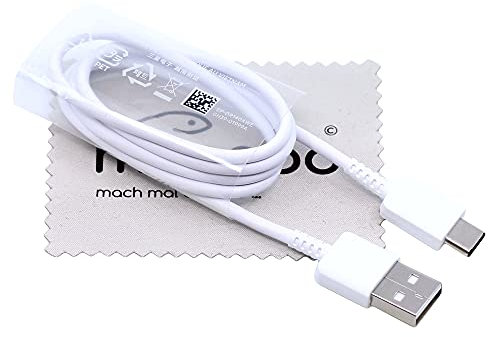 Ladekabel für Original Samsung Datenkabel für Samsung Galaxy A10e A20s A50s A51 A70s A71 A90 M30s USB Typ-C mit mungoo Displayputztuch