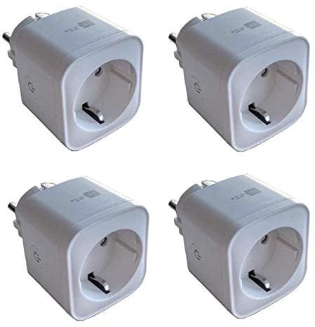 BELIFE® Smart WLAN Wi-Fi Steckdose 16A Intelligente Mini Steckdose - funktioniert mit Android und iOS und Google Home, Alexa, Google Nest Hub, auf NUR 2.4 GHz Netzwerk (4 Pack) [Energieklasse A]