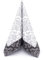 APARTina 50 Servietten Ornament Barock Silber stoffähnlich Airlaid, hochwertige stoffähnliche Servietten Einwegservietten Trauerfeier Tischdeko Silberhochzeit (Schwarz, 33 x 33 cm)