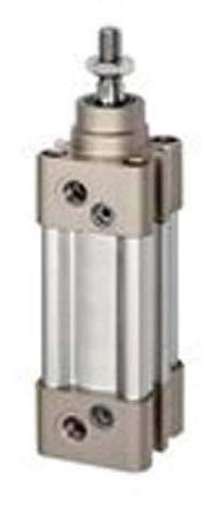 RIEGLER 16.DMD.80400 Serie SAI Normzylinder, Doppeltwirkend, 80mm Kolben-Ø, 400mm Hub, G 3/8 Anschluss