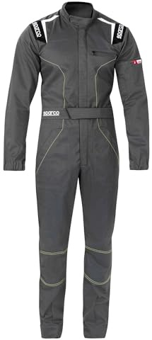 Sparco 002020GR2M, Mecanico Anzug MS-4 T, Grau, Unisex, Erwachsene, mehrfarbig, 42/50 EU