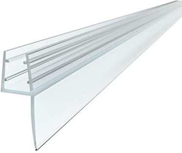 CILSON Joint de douche vertical de qualité supérieure de 60 cm - Pour joint de douche d'épaisseur de verre de 6 mm - Ajustement universel - Joint de douche pour porte de douche