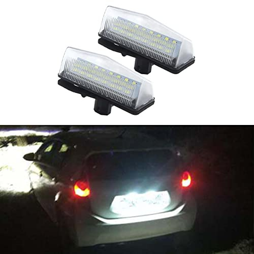 DHCN 2pcs Auto LED Kennzeichenbeleuchtung 12V 24SMD LED Nummernschild Lampe Kit für T-oyota P-rius ZVW30 V-Enza M-atrix für L-EXUS CT200H