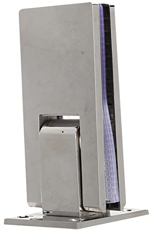 Tissting Glastürscharniere Edelstahl 90 Grad - Doppelseitige Dusche Klammer Halterung Für 8-12 mm Glas (3.15-0.47 Zoll) Robust Und Einfach Zu Installieren Für Badezimmer Und Hotels