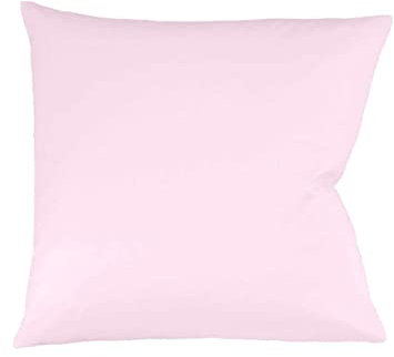sleepling Satin Kissenbezug, Kissenhülle aus 100% seidig weicher Baumwolle, Bezug Kissen Kopfkissen, 60 Grad, Ökotex 100, Made in EU, 60 x 60 cm, rosé