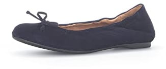 Gabor Damen Klassische Ballerinas, Frauen Flats,Best Fitting,Abendschuhe,Slip-ons,klassisch elegant,Schleife,Pumps,Atlantik (Kork),38.5 EU / 5.5 UK